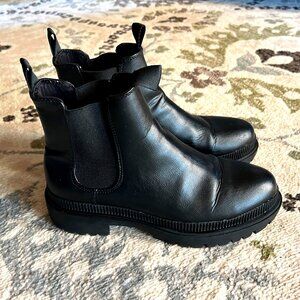 H & M Chelsea Black Boots Size 9.5-Excellent Condition!